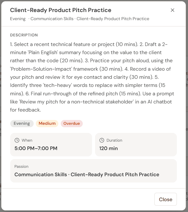 Communication & Confidence Coaching — Coach AI feature